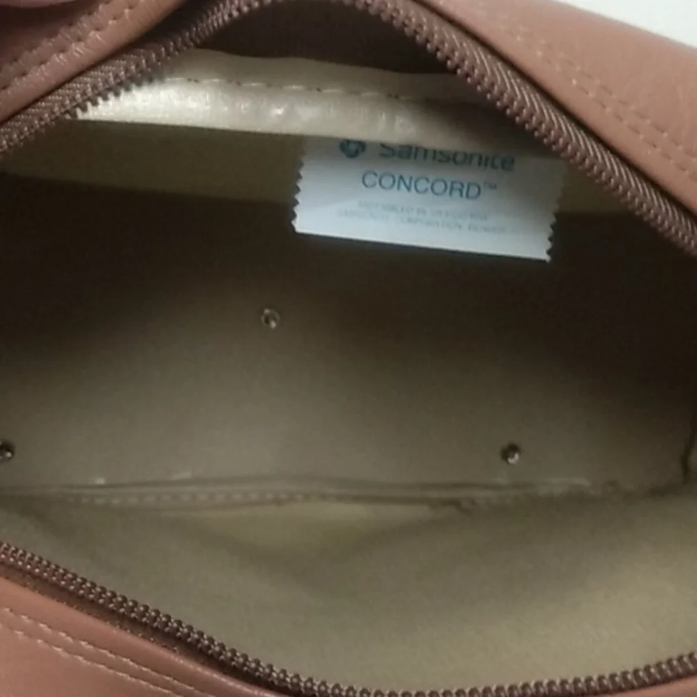 Vintage Samsonite Concord Carry-On Zippered Travel Bag W/Shoulder Strap - Picture 9 of 11